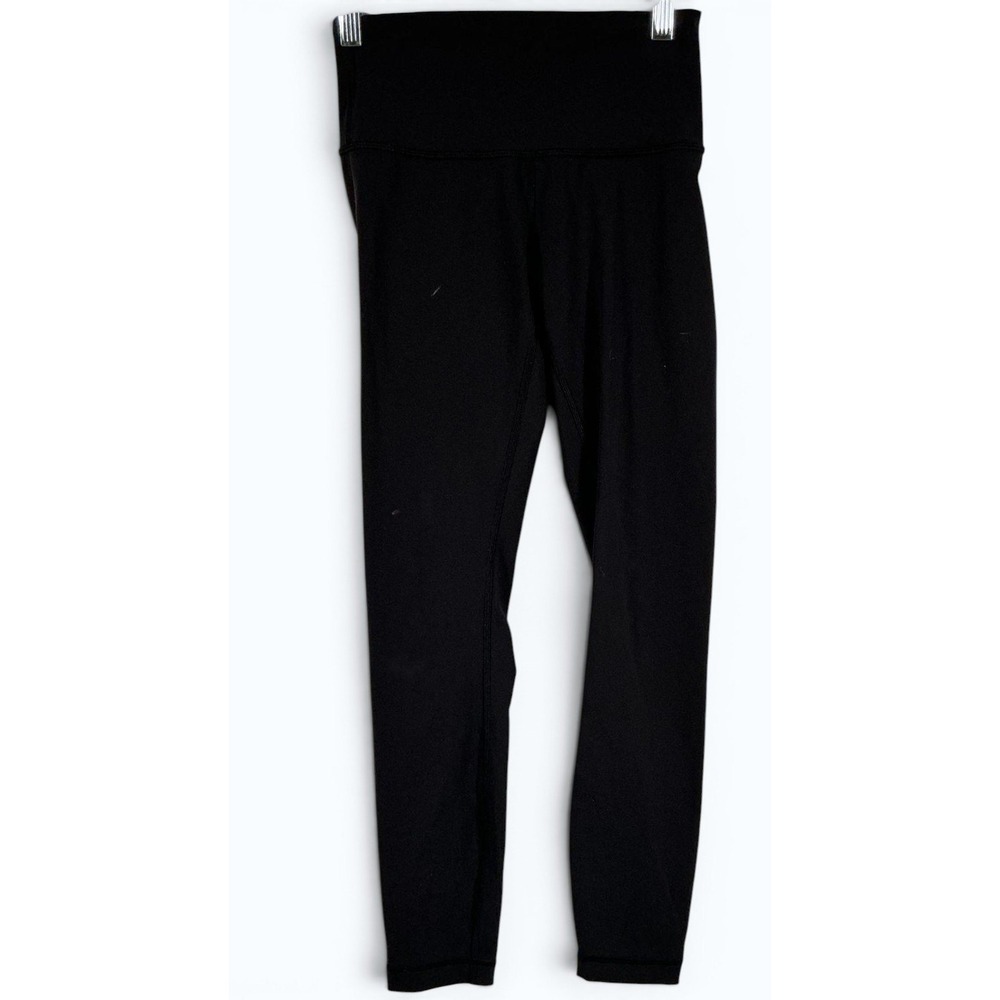 Lululemon Black Leggings Womens Size 4‎ Yoga Pants Athletic